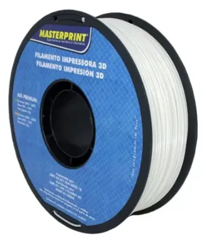 Filamento 3D ABS Masterprint Branco 1.75mm 1kg