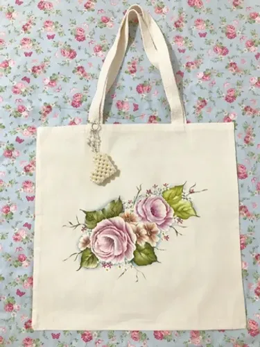 Ecobag flores floral rosas