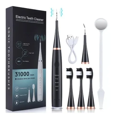 Escova Dental Elétrica e Removedor De Tártaro Raspador