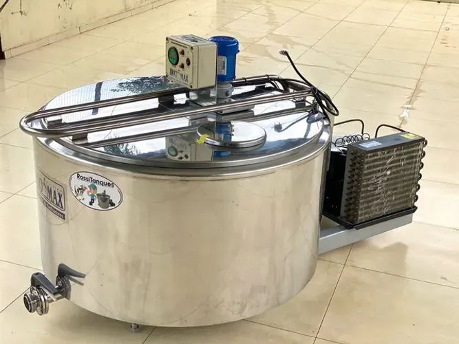 Resfriador de 300 Litros Agranel inoxTanque Misturador Leite Tina Água Caldas Açai Sorvete