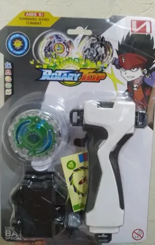brinquedo beyblade combat  rotary top 3 pçs go-zp009 18x26cm