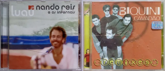 2 CDs Nando Reis e os Infernais e Biquíni Cavadão Remixes 