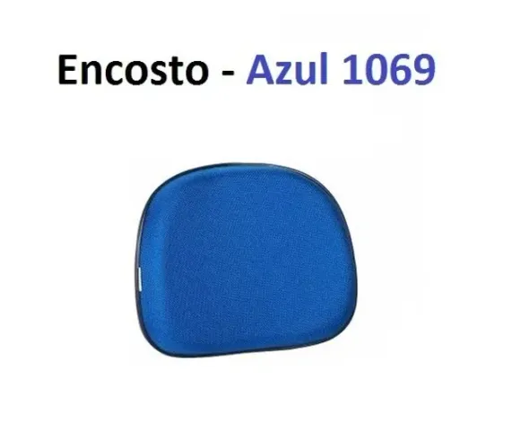 Encosto Cadeira Escritório Azul 1069 + Canoa Para Fixação Impecáveis