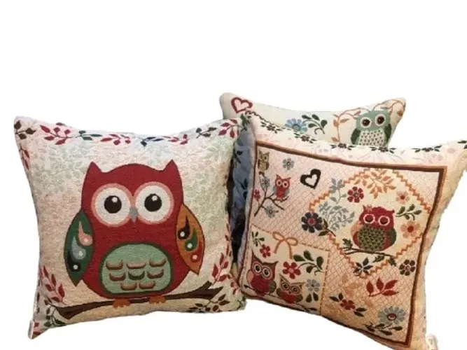 Almofada Corujinhas 45 cm x 45 cm