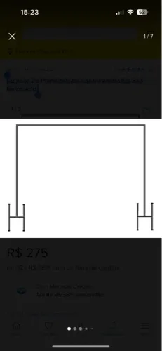 Suporte de ferro 3x3