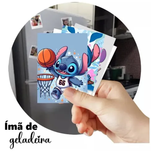 20 unidades - Lilo & Stitch - Ímã de geladeira