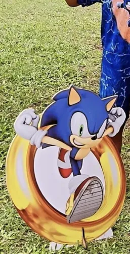 Painel de festa sonic