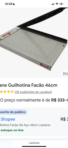 Encadernadora e guilhotina