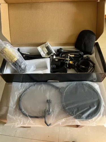 Kit Microfone Condensador Profissional Estúdio Gravações
