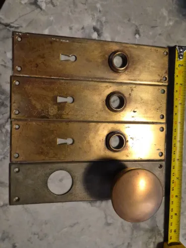 Fechadura Espelhos de fechadura em bronze latão
