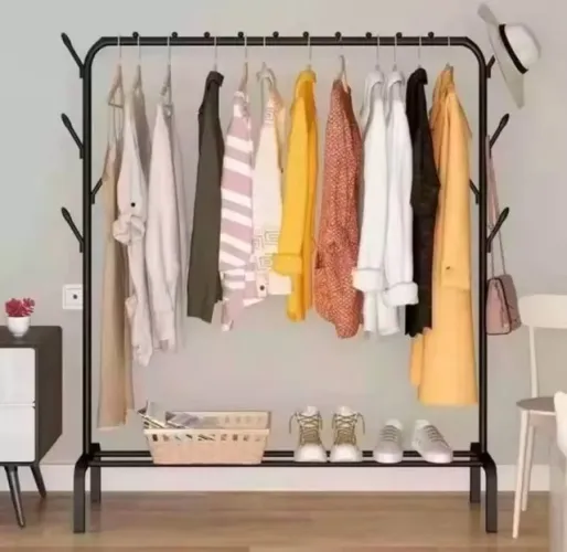 Arara Cabideiro Organizador de Roupas em Aço - 1,50m x 1,10m Pronta Entrega 