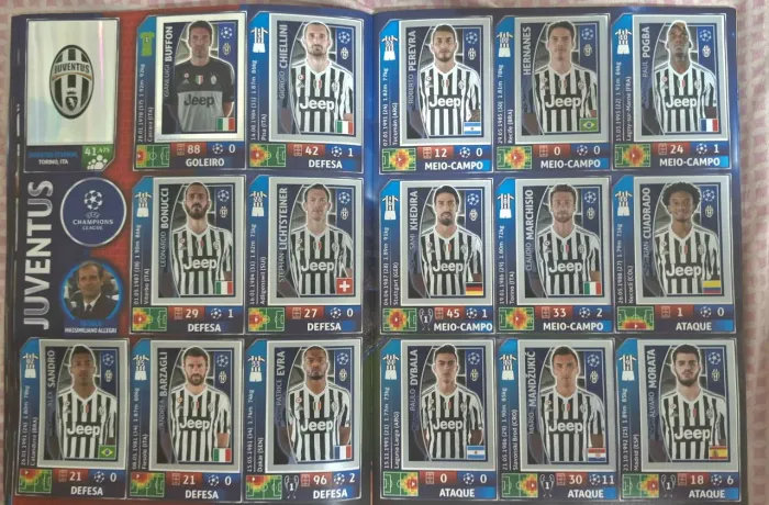 Álbum de figurinhas Champions League 2015-2016 Completo