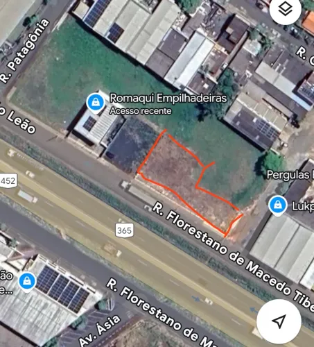 Vendo terreno Custódio Pereira frente BR 050/365