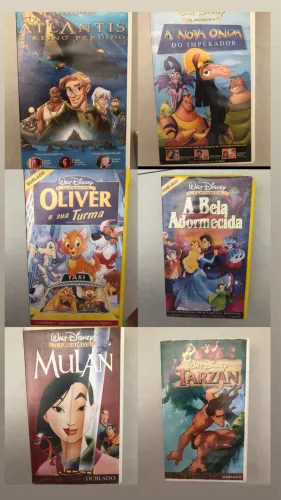 ?FITAS VHS? DIVERSOS TÍTULOS DESENHO DISNEY MICKEY DONALD PATETA SHREK PIXAR DREAM WORKS