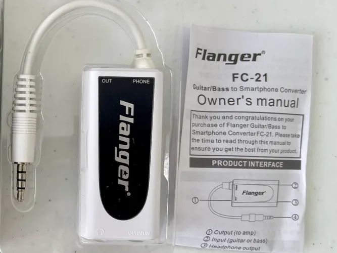 Conversor Flanger FC-21 - Guitarra/Baixo para Smartphone