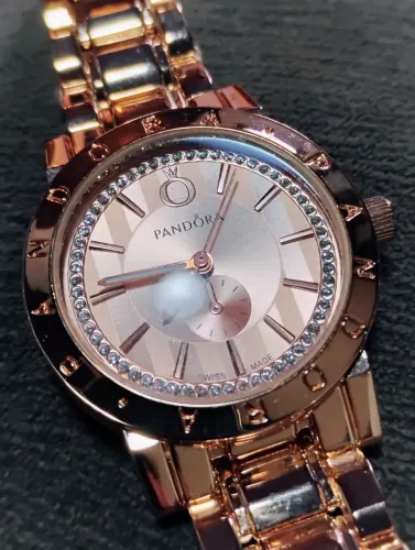 Relógio Pandora Feminino Dourado rose