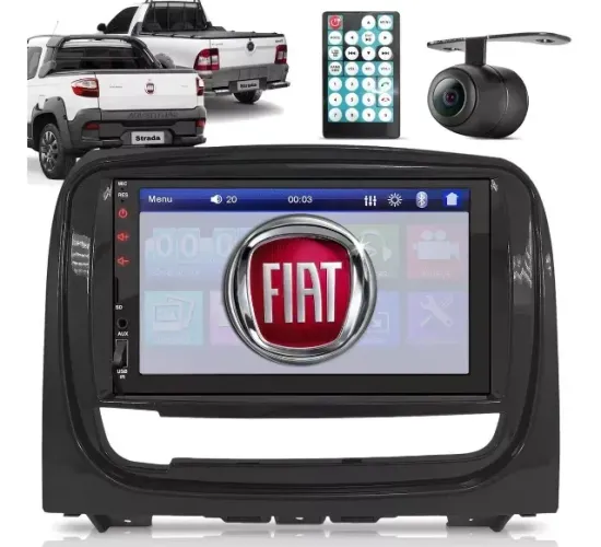 Multimídia Mp5 Fiat Siena Strada Palio 2013 À 2020 Espelha