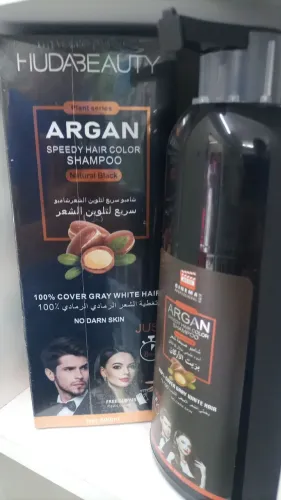 SHAMPOO PARA ESCURECER OS CABELOS GRISALHOS EM 5 MINUTOS, COM ÓTIMA FIXAÇÃO, DEIXA NATU