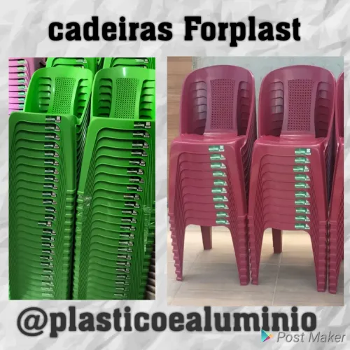 Cadeira de plástico