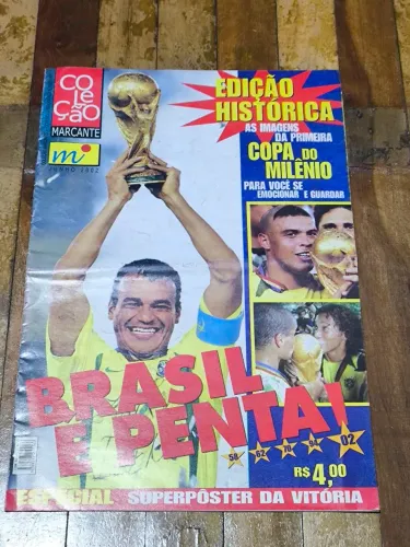 Revista poster Brasil é penta coleção marcante. Com poster