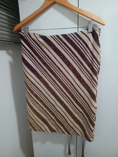 Saia Moda Mania Fashion midi listrada