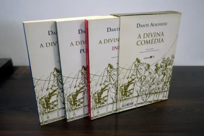 Box A Divina Comédia: Inferno, Purgatório, Paraíso - Dante Alighieri, Editora 34, Bilíngue