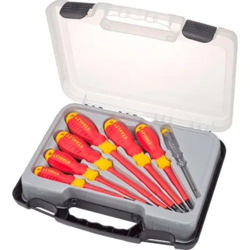 Jogo Chave de Fenda e Phillips Isolada 1000V com Maleta 7 peças Stanley STMT60175-LA