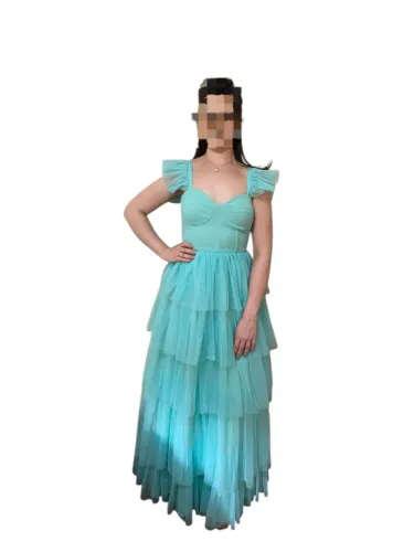 Vestido de Festa Verde Tiffany Tam38