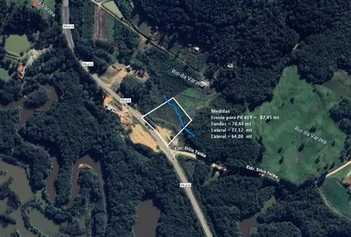 CHACARA em Mandirituba PR 5.507 M², Frente para rodovia PR 419