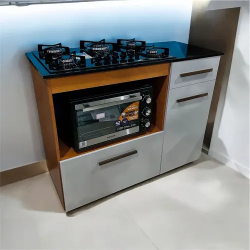 Balcão Violeta com Fogão cooktop Atlas 5 bocas, ENTREGAMOS DF E ENTORNO