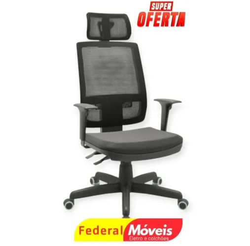 Cadeira Presidente Telinha Giratória - NOVA - Conforto, praticidade e design moderno