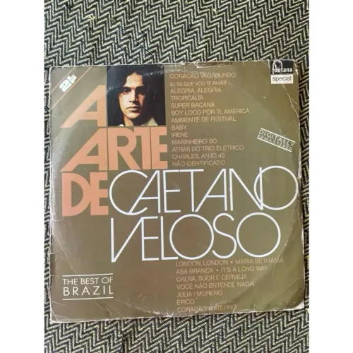 LP - A arte de Caetano Veloso - 2 LPs - COM ENCARTE.