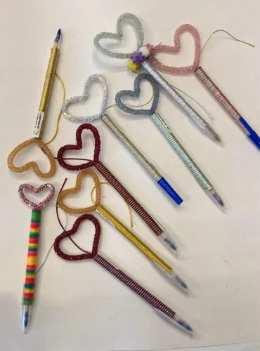 Caneta Personalizada e Customizada com seu nome CORAÇÃO
