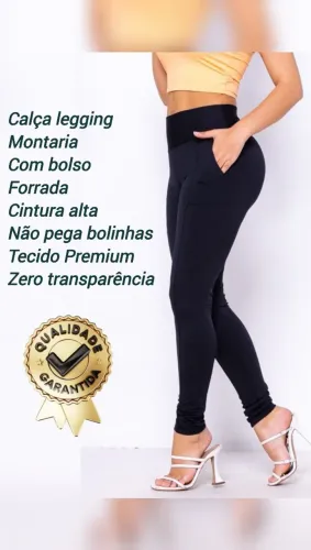 Calça legging Montaria com bolso