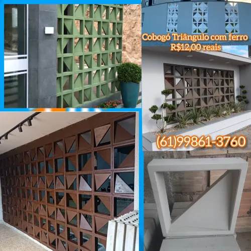 Cobogó Triângulo com Ferro R$12,00