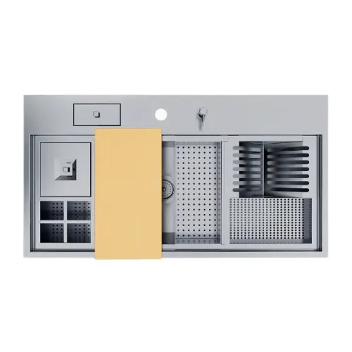PCuba tripla para Cozinha Inox Gourmet 92 VXL