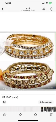Pulseiras novas R$ 10,00 cada peça