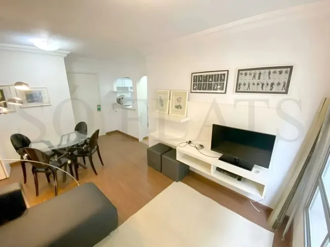 Flat Saint Thomas totalmente mobiliado à venda no Jardim Paulista.