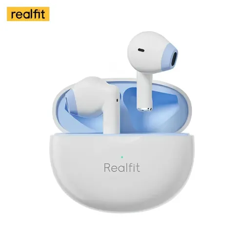 Fone de ouvido Realfit Branco F2 Bluetooth 5.3