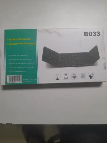 B033 MINI TECLADO BLUETOOTH PORTATIL SEM FIO DOBRAVEL COM TOUCHPAD