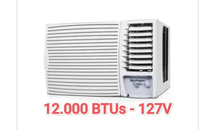 Ar Janela Springer Midea 12000 BTUs + 127V + Nota + 1 Ano Garantia Fabrica+ Cartão 12x!!  