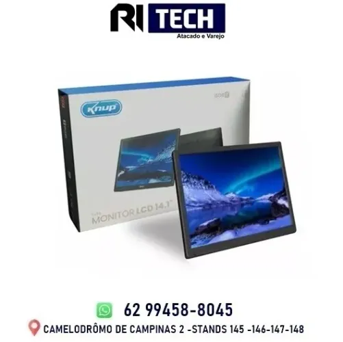 Monitor De Tv Digital 14polegadas Hdmi Portátil Knup Tv14