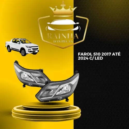Farol S10 2017 até 2024 C/ Led 