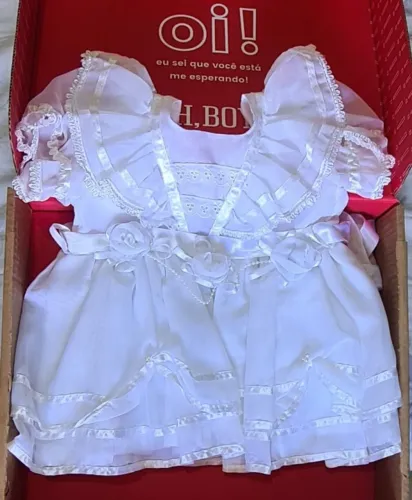 kit menina 2 vestidos de batizado