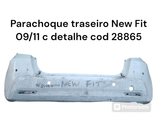 Parachoque Traseiro New Fit 09/11 - Detalhe Cod 28865