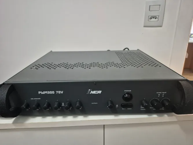 Amplificador para som ambiente NCA PWM300 70V