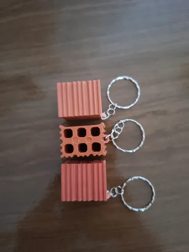 Kit 3 chaveiros tijolo