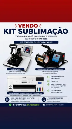Equipamentos para sublimação
