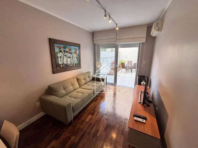 Apartamento Garden com 1 dormitório para alugar, 50 m² por R$ 3.952,00/mês - Centro - Port