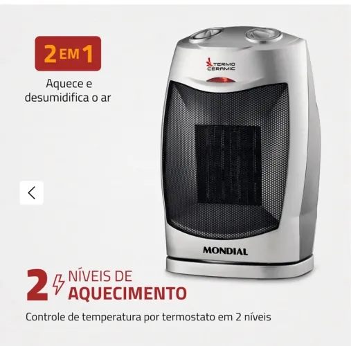 Aquecedor potatil mondial